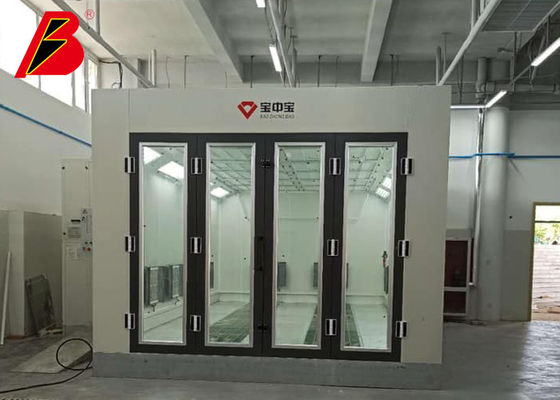 باب زجاجي كبير 16kw كشك رش السيارة لمراوح التوربينات الآلية