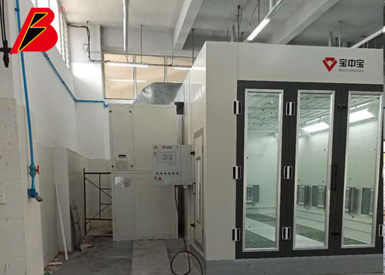 باب زجاجي كبير 16kw كشك رش السيارة لمراوح التوربينات الآلية