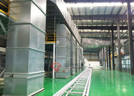 غرفة طلاء الشبكة الكاملة مع نظام خط إنتاج الطلاء المتحرك