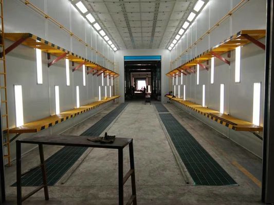 جودة كابينة رش الحاوية مع معدات معالجة المركبات العضوية المتطايرة قم بقيادة دهان التصميم وغرفة الخبز مصنع