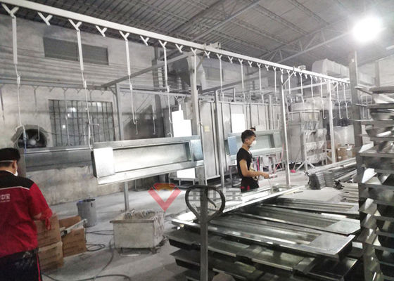 خط طلاء مسحوق المعدن التلقائي لغرفة الخبز عالية الحرارة